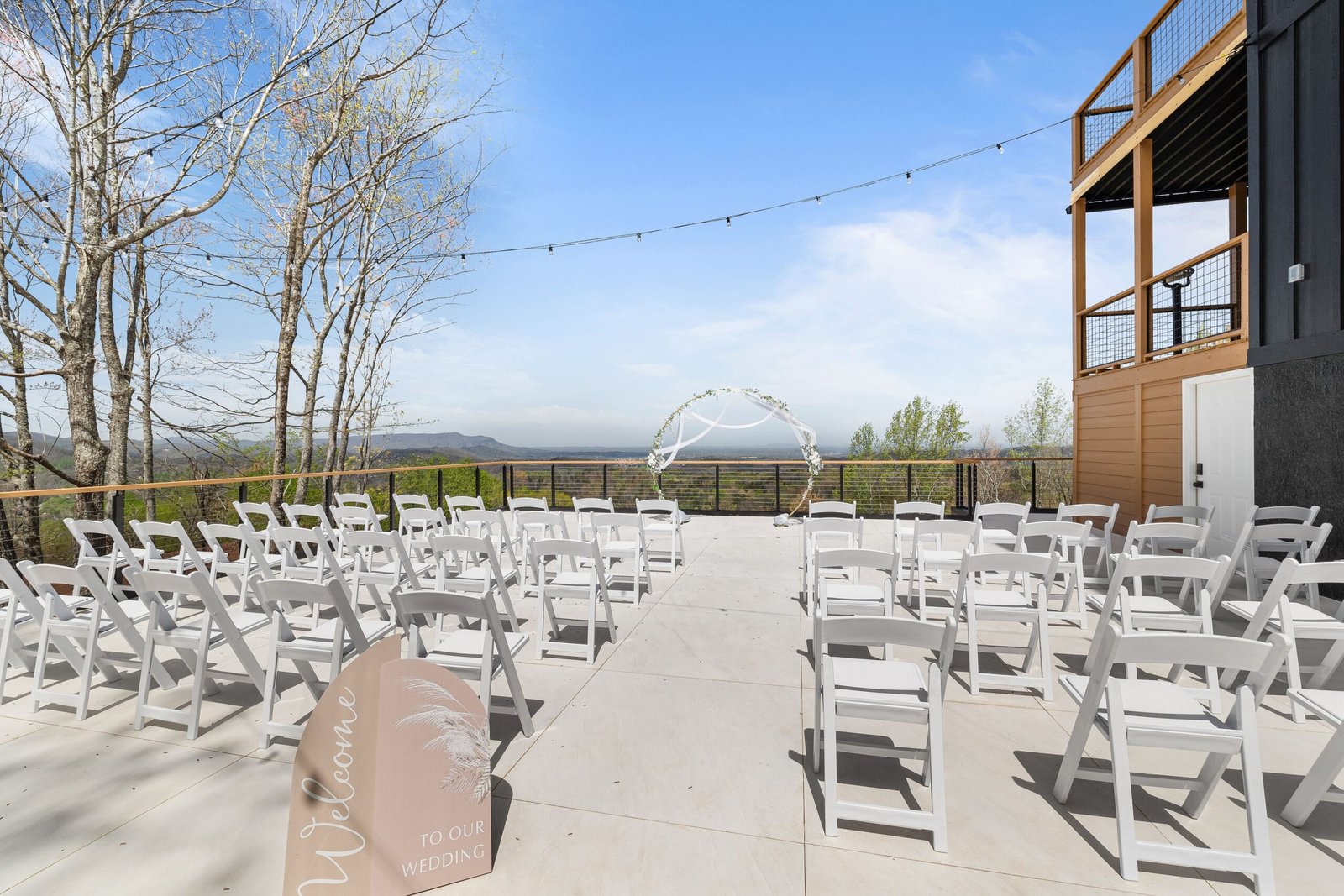Ceremony platform in Gatlinburg, TN